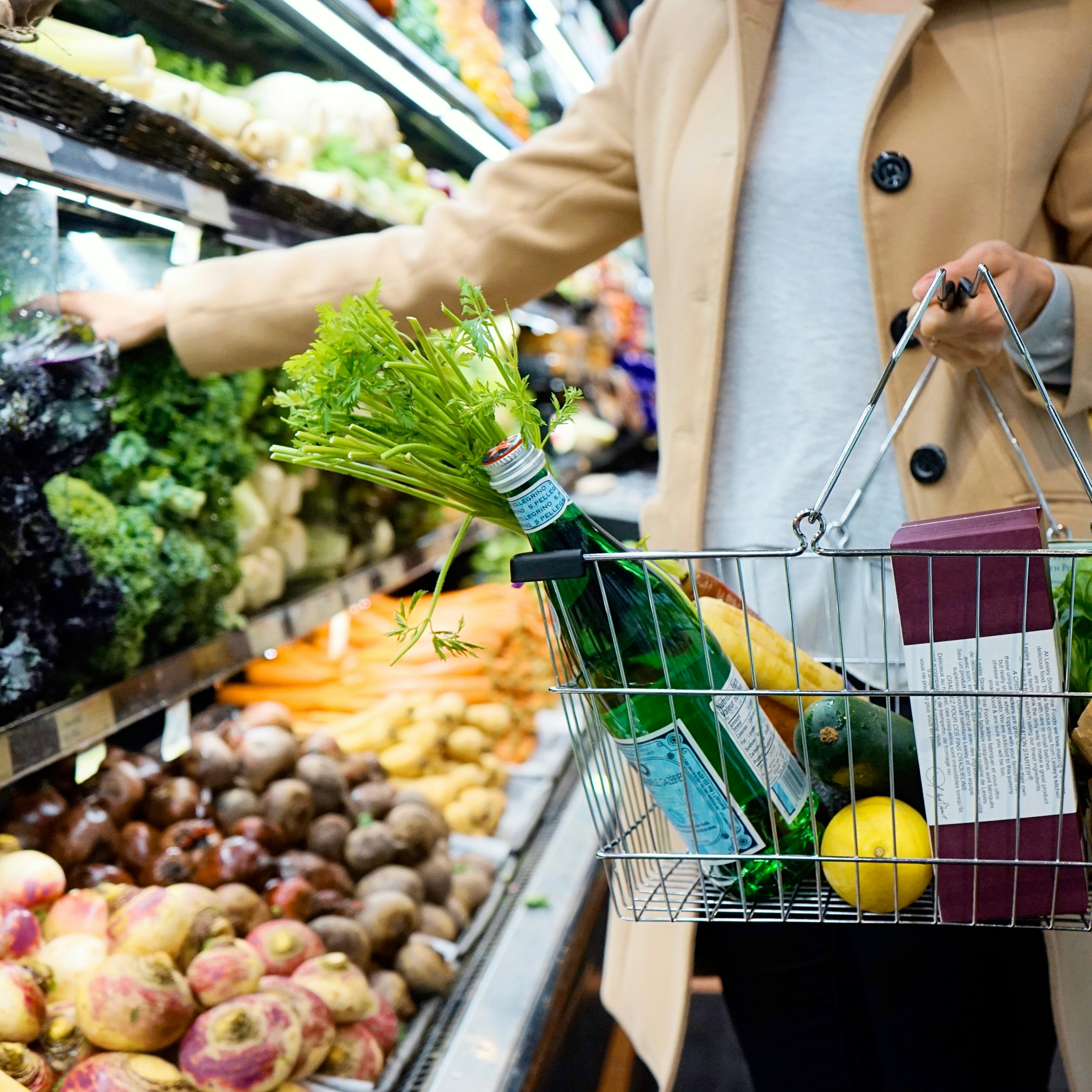 Fresh groceries ready for delivery